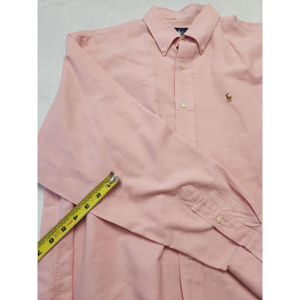 Ralph Lauren Shirt Mens XL Pink Oxford Classic Fit Button Down Long Sleeve Flesh - Picture 6 of 14
